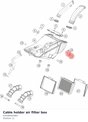 Diagram preview: Cable holder air filter box (63506002060)