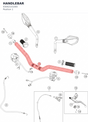 Diagram preview: HANDLEBAR (93002101000)