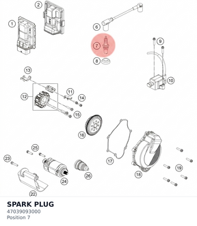 Diagram preview: SPARK PLUG (47039093000)