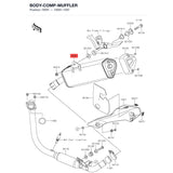 Kawasaki OEM – BODY-COMP-MUFFLER product image