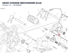 GEAR CHANGE MECHANISM (Unit) 18120063A diagram position