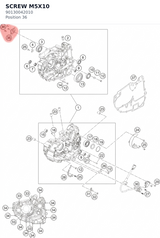 Diagram preview: SCREW M5X10 (90130042010)