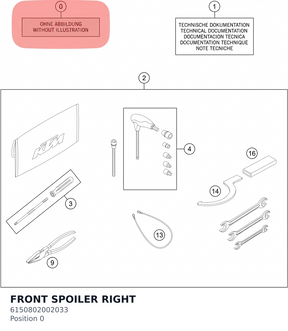 Diagram preview: FRONT SPOILER RIGHT (6150802002033)