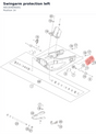 Diagram preview: Swingarm protection left (A65304846001)