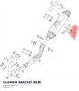Diagram preview: SILENCER BRACKET REAR (A58005088010)