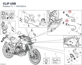 CLIP USB 18410231A diagram position