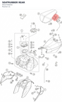 Diagram preview: SEATRUBBER REAR (90107046050)
