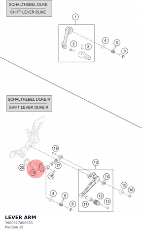 Diagram preview: LEVER ARM (7600317000033)