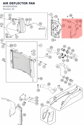 Diagram preview: AIR DEFLECTOR FAN (60308056000)