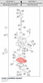 Diagram preview: FLOAT CHAMBER GASKET (47031010000)