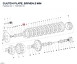 CLUTCH PLATE, DRIVEN 2 MM