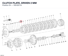 CLUTCH PLATE, DRIVEN 2 MM