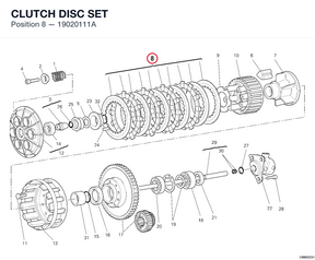 CLUTCH DISC SET 19020111A diagram position