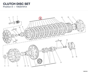 CLUTCH DISC SET 19020191A diagram position