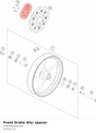 Diagram preview: Front brake disc spacer (A5600906001001)