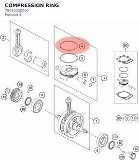 Diagram preview: COMPRESSION RING (78930030000)