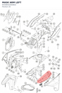 Diagram preview: MASK ARM LEFT (60308002000BGA)