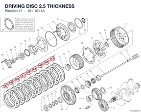 DRIVING DISC 2.5 THICKNESS 19110741A diagram position