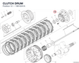 CLUTCH DRUM 19610241A diagram position