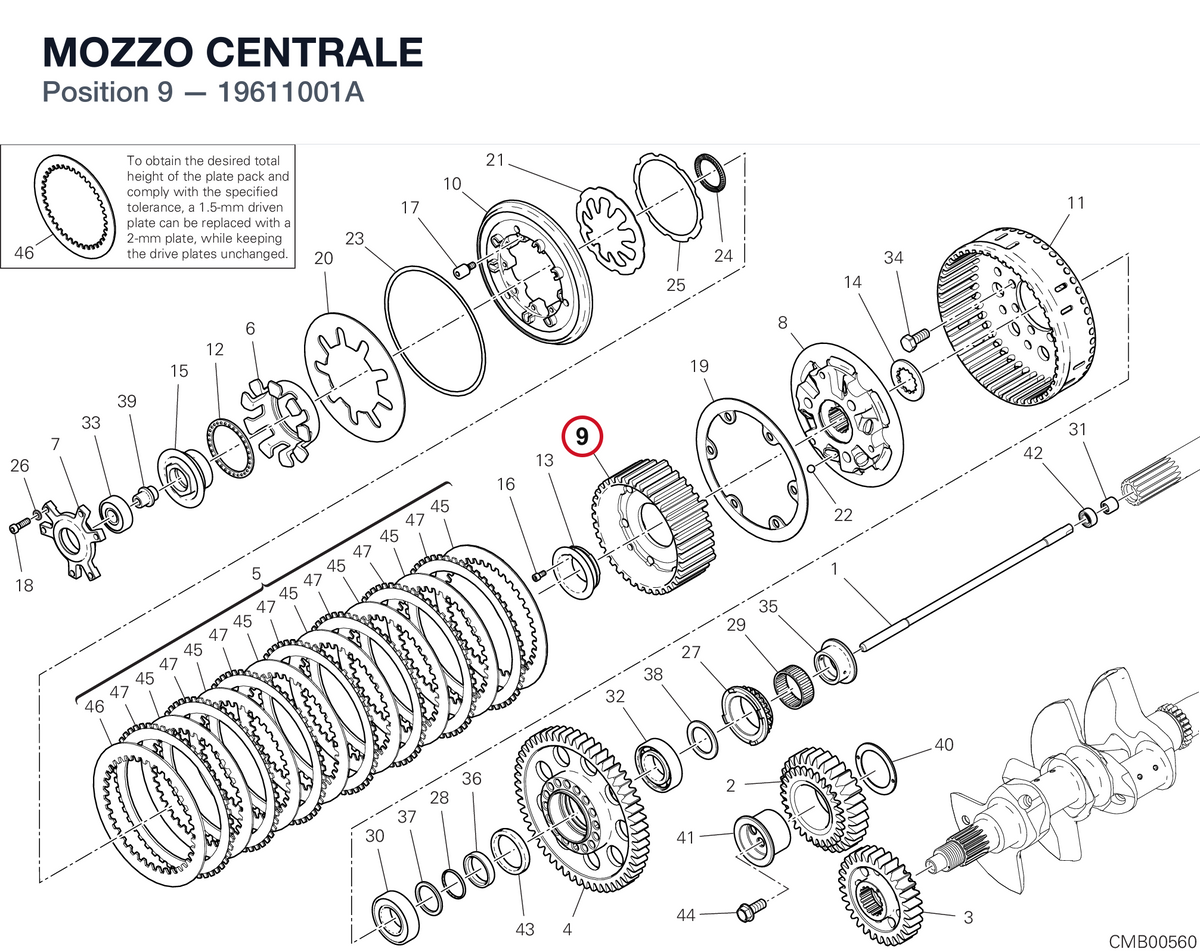 MOZZO CENTRALE 19611001A diagram position