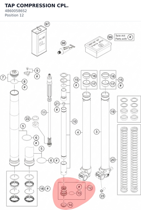 Diagram preview: TAP COMPRESSION CPL. (48600586S2)