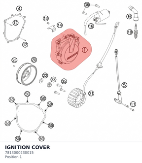 Diagram preview: IGNITION COVER (7813000230015)