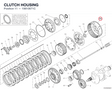CLUTCH HOUSING 19810671C diagram position