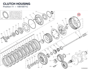 CLUTCH HOUSING 19810671C diagram position