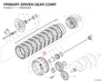 PRIMARY DRIVEN GEAR COMP. 19820502A diagram position