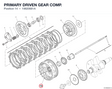 PRIMARY DRIVEN GEAR COMP. 19820681A diagram position