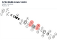 Diagram preview: SPREADER RING SW20 (0099271912000)