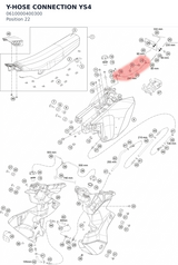 Diagram preview: Y-HOSE CONNECTION YS4 (0610000400300)