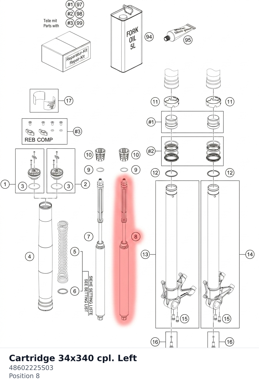 Diagram preview: Cartridge 34x340 cpl. Left (48602225S03)