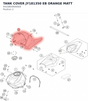 Diagram preview: TANK COVER JY181350 EB ORANGE MATT (94508049000EB)