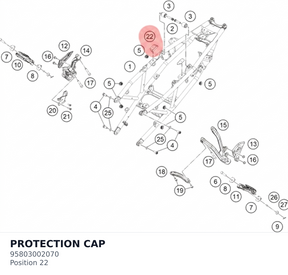 Diagram preview: PROTECTION CAP (95803002070)