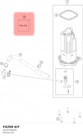 Diagram preview: FILTER KIT (64107090000)