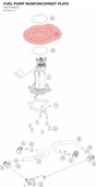 Diagram preview: FUEL PUMP REINFORCEMENT PLATE (95807088020)