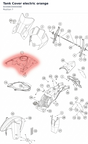 Diagram preview: Tank Cover electric orange (60308030000EBB)