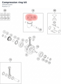 Diagram preview: Compression ring kit (50430032044)