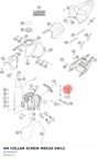 Diagram preview: HH COLLAR SCREW M8X20 SW12 (J025080203)
