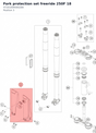 Diagram preview: Fork protection set freeride 250F 18 (4720109400028A)