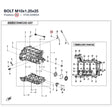 BOLT M10x1.25x25 product image