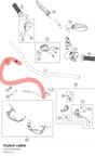 Diagram preview: Clutch cable (C66102090000)