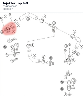 Diagram preview: Injektor top left (55541013000)