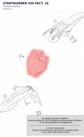 Diagram preview: STARTNUMBER 450 FACT. 16 (7900800700028C)