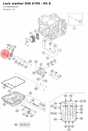 Diagram preview: Lock washer DIN 6799 - RS 8 (C0799080000)