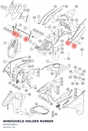 Diagram preview: WINDSHIELD HOLDER RUBBER (60408008057)