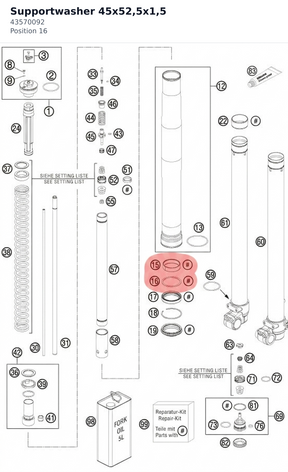 Diagram preview: Supportwasher 45x52,5x1,5 (43570092)