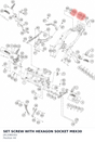 Diagram preview: SET SCREW WITH HEXAGON SOCKET M8X30 (J912080302)