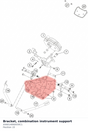 Diagram preview: Bracket, combination instrument support (A56014060030C1)